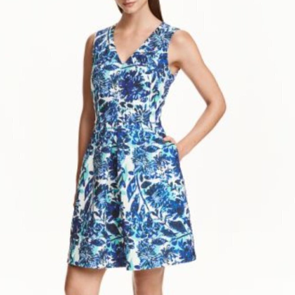 H&M Sleeveless V-Neck flare dress